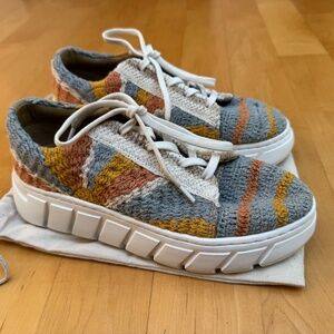 Free People 'Catch Me If You Can' Crochet Sneakers Sz. EU 38